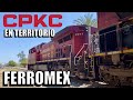 Trenes de carga CPKC en Territorio Ferromex