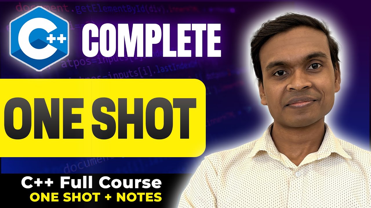 Complete C++ Tutorial In One Shot | Beginners to Advanced + Handwritten ...