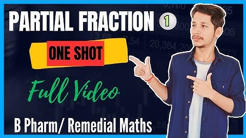 Partial Fraction complete video |Introduction | Polynomial |Rational fraction| Resolving It|BP106RMT