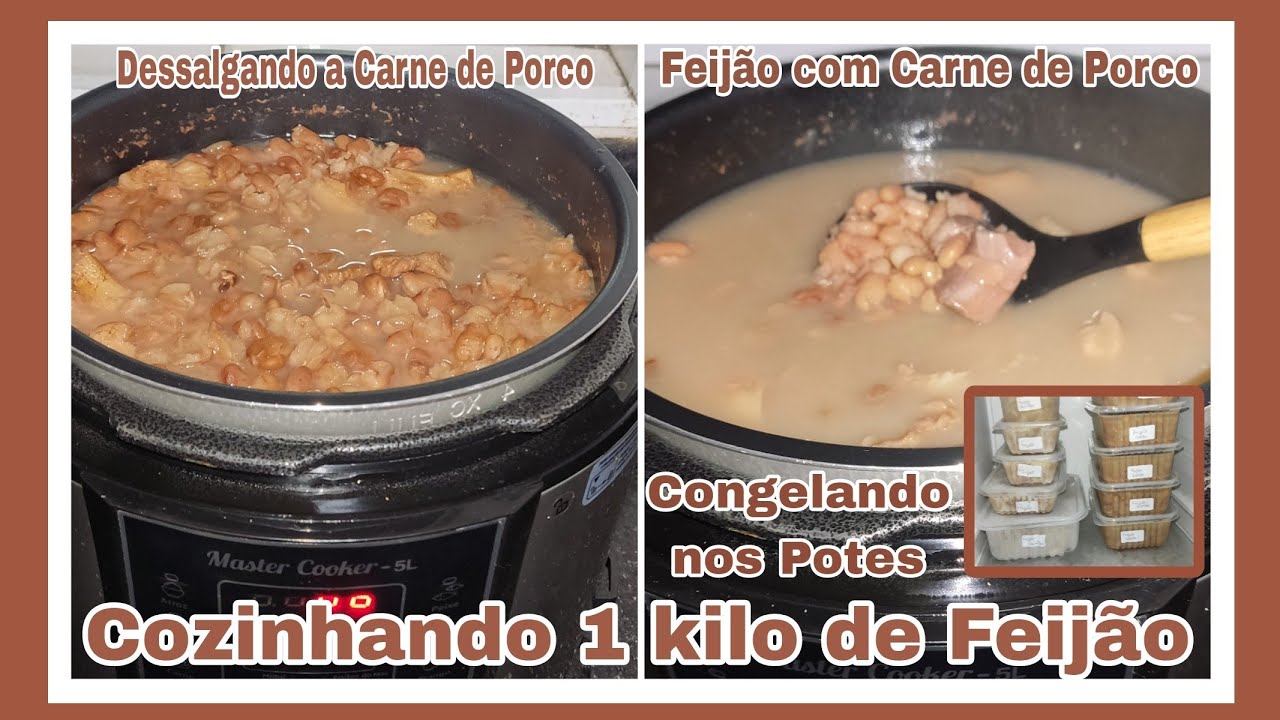 COMO COZINHAR 1 KILO DE FEIJÃO NA PANELA DE PRESSÃO ELÉTRICA MONDIAL ...
