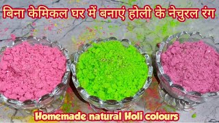 होली के रंग घर में बनाने का तरीका।Homemade Holi colours।Eco friendly Holi colours।Holi gulal