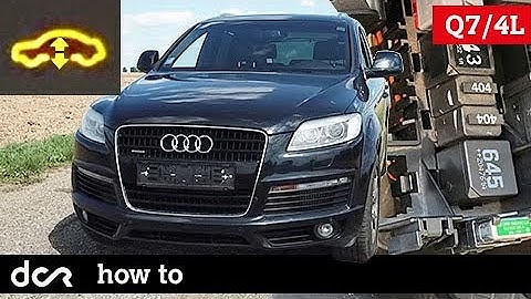 How To Remove Air Compressor Relay Audi Q7 (4L) 2005-2015 - Air suspension relay removal