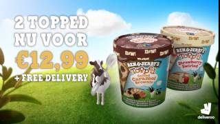 Ben & Jerry's binnen 30 minuten thuis via Deliveroo