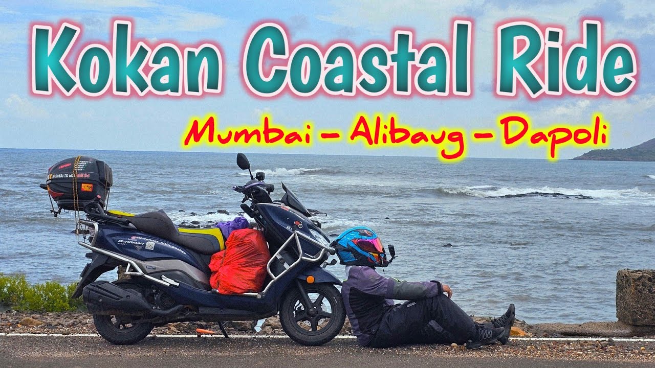 स्वप्न पूर्ण ❤️ Kokan Coastal Solo Ride Ep 2 🥰 Alibaug to Dapoli via Coastal Route