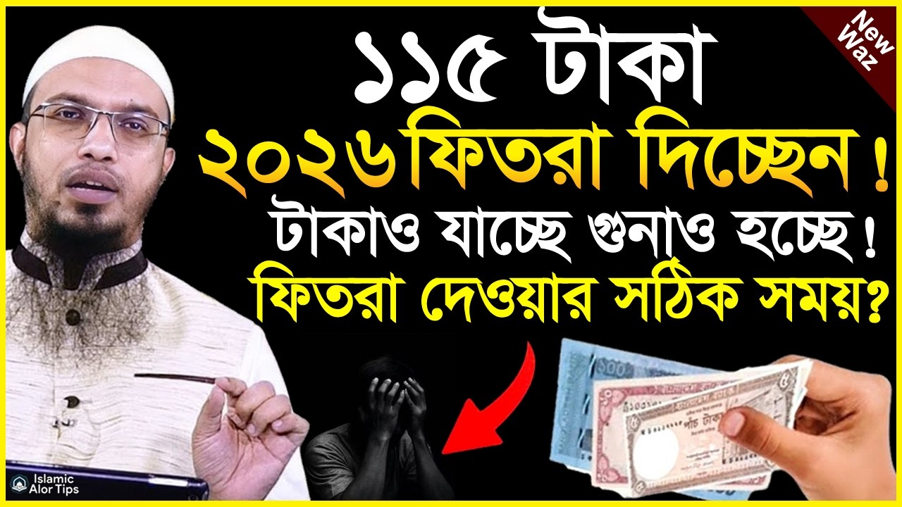 ১১৫ টাকা ফিতরা দিচ্ছেন! টাকাও যাচ্ছে গুনাও হচ্ছে! ফিতরা দেওয়া সঠিক নিয়ম? শায়খ আহমাদুল্লাহ