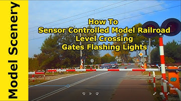 Arduino Animated Level Crossing Sensor Activated Gates Lights