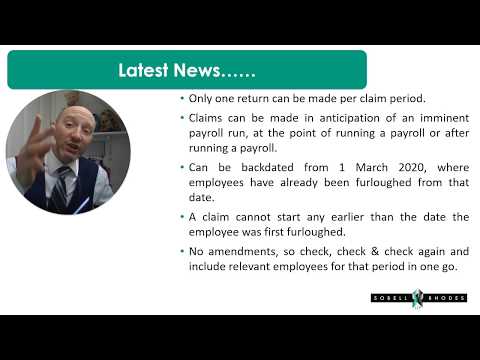 Sobell Rhodes = How to use the Job Retention Scheme Portal to make your claim(22 April 2020)(18mins)