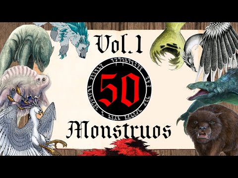 50 Monstruos Mitológicos (leyenda celta, irlandesa, africana, inglesa, japonesa, griega)