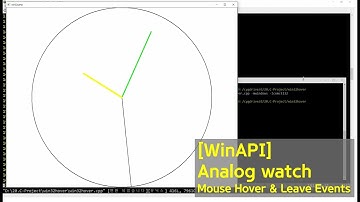 [WinAPI] Windows Programming using C/C++ : Drawing a analog watch