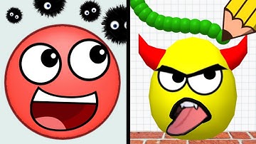 Hide Ball Vs Draw To Smash 🎃🤬👽🐤 Max All Levels Android iOS Gameplay Ep 391