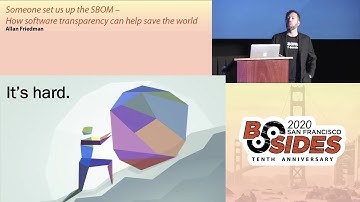 BSidesSF 2020 - How Software Transparency Can Help Save the World (Allan Friedman)