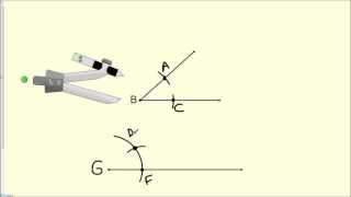 how to copy an angle  geometry constructions