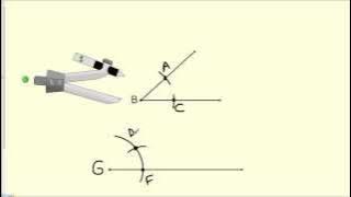 how to copy an angle - geometry constructions