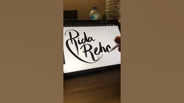 RIDA REHAB! NAME CALLIGRAPHY! #shorts #drawing #digitalart #cursivewriting