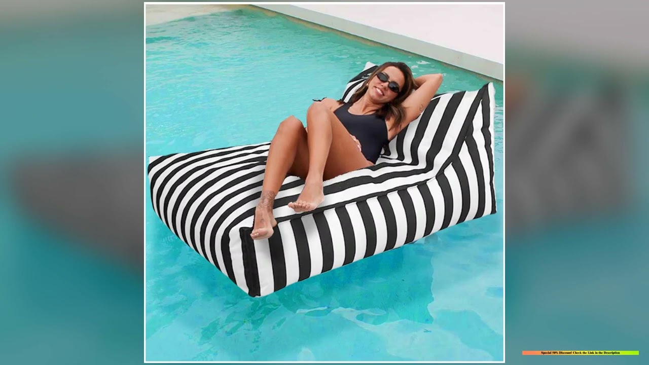 OTAUTAU Outdoor Waterproof Oxford Bean Bag Cover Floats Lounger SF343No Filler Inside You Need To