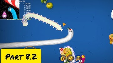 Worms Zone .io Hungry Snake gameplay walkthrough part 8.2 #snake #snakewormazone #games #gameplay