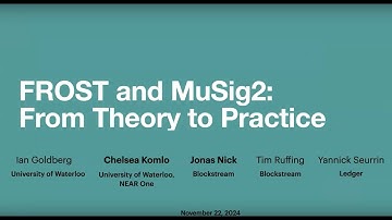 Bitcoin Research Prize 2024: FROST & MuSig2 - Parallel Invention with Jonas Nick & Chelsea Komlo