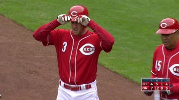 PHI@CIN: Kivlehan gets his first hit with the Reds