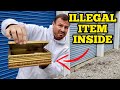 ILLEGAL ITEM HIDDEN INSIDE I Bought An Abandoned Storage Unit Locker Opening Mystery Boxes