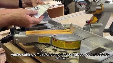 Cut crown moulding with a small miter saw