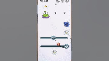 Cut The Rope Daily 10 ⭐️ #solution | Jan 4 2024 | #CutTheRopeDaily #cuttherope #omnom #january2024