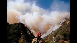 Over a dozen active fires continue to wreak destruction across
california, from the northern part of state malibu and oak park
outside los angeles. ne...