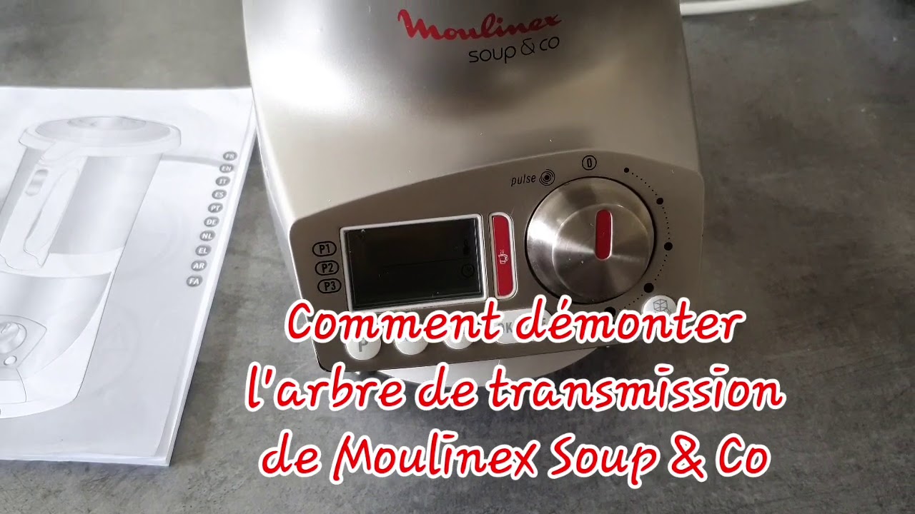 Moulinex soup & co : ouvrir moteur, comment démonter l'arbre de