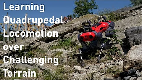 Learning Quadrupedal Locomotion over Challenging Terrain