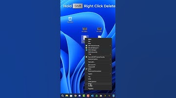 Permanently Delete Files Using SHIFT + DELETE