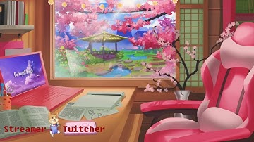 Japanese Style Study | Premium Animated Stream Overlays | Twitch Package | Stinger Transtition