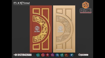 How to make 3D Panel Door Design #gszone #Door #cnc #wood #Furnitute #programing #router #panel