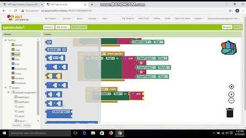 AGE CALCULATOR IN MIT INVENTOR APP