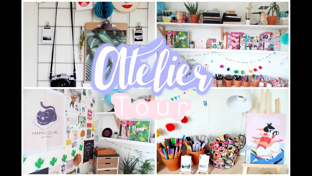 Atelier/werkplek roomtour! | Muchabless
