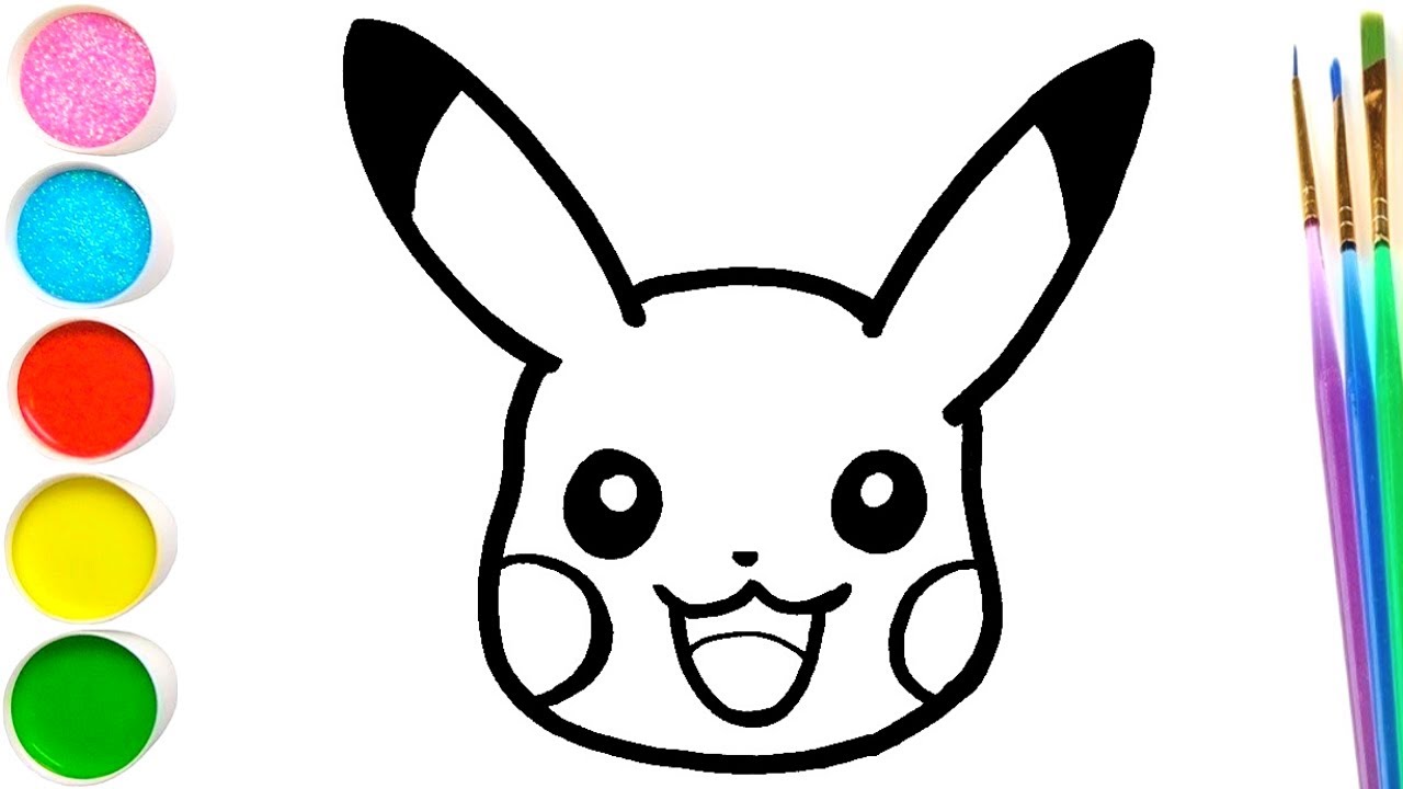 Como dibujar y pintar a Pikachu el pokemon paso a paso – art4kids