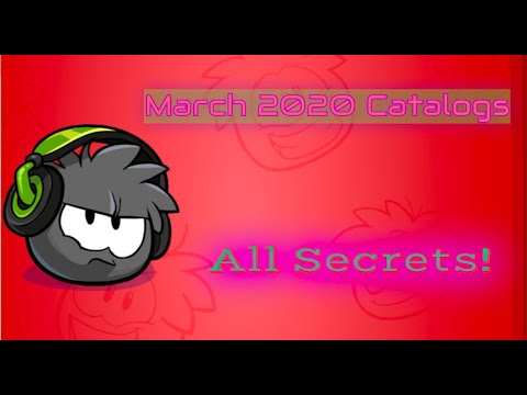 March 2020 Clothing and Igloos & Furniture (both) Catalogs All Secrets! || Club penguin Online