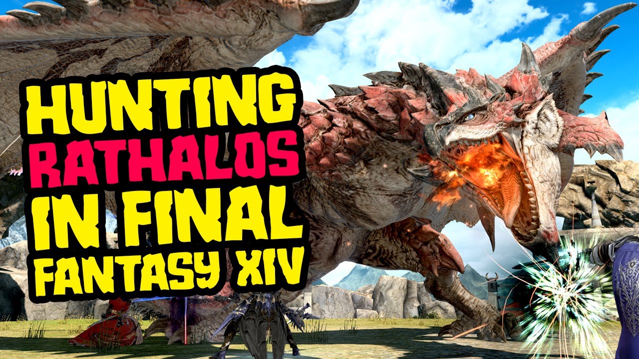 Hunting Rathalos in Final Fantasy XIV Rathalos Extreme FXIV YouTube
