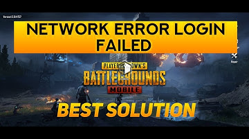 Pubg mobile login problem | network error login failed please check your network settings