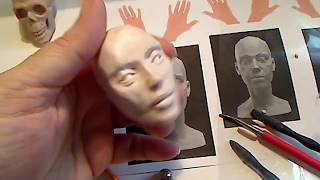 Tutorial part 2 - Sculpting a female head in polymer clay by Linda Ehrenfried
