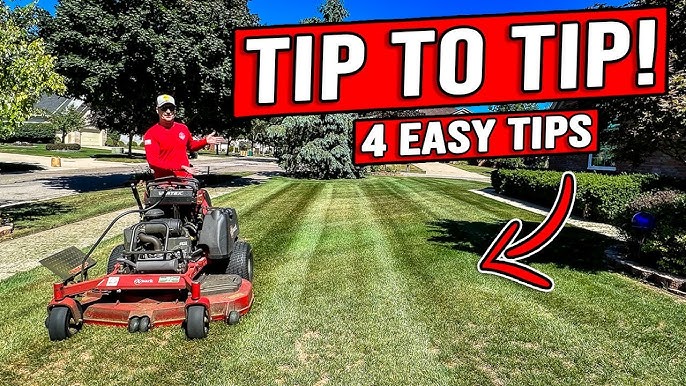 How To Stripe A Lawn With A Riding Mower