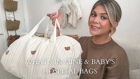 What’s in my hospital bag for birth & postpartum | Mum and baby hospital bags UK | Third time Mum