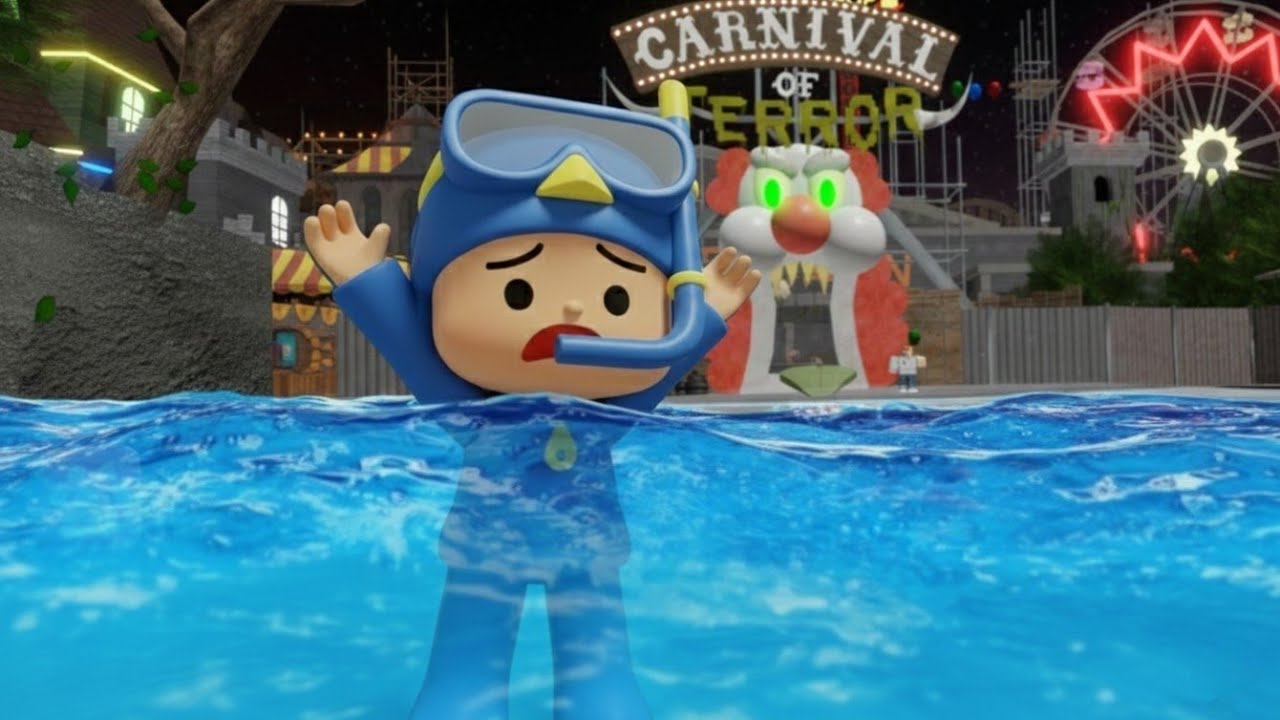 POCOYO FICA PRESO NO FUJA DO CARNAVAL… DEBAIXO D’ÁGUA! 🌊😱