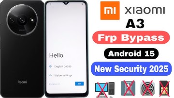 Redmi A3 Frp Bypass | Without Pc | Google Account Lock Unlock - New Security Android 15 2025