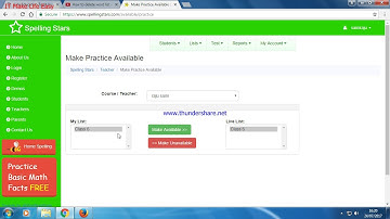 How to generate student wise report in spelling stars
