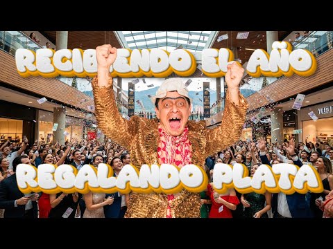 DESPIDIENDO el 2025 regalando DINERO en un CENTRO COMERCIAL de MEDELLÍN