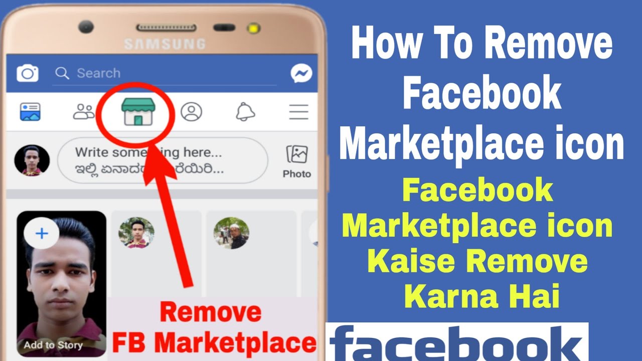 How To Remove Facebook Marketplace icon  Facebook Marketplace