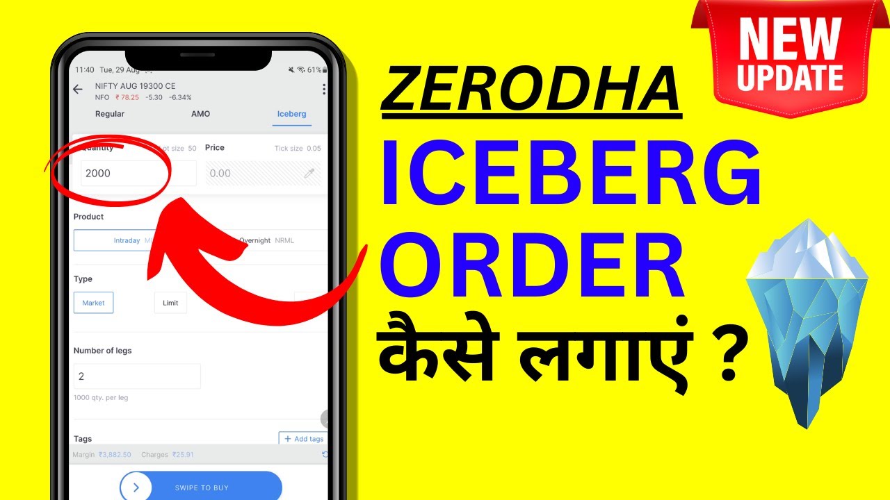 Iceberg Order in Zerodha Explained in Hindi YouTube
