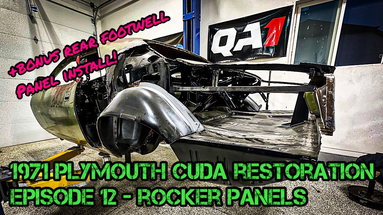 1971 Plymouth Cuda Restoration - Episode 12 - Rocker Panel Repair - YouTube