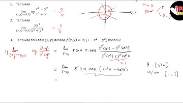 Problem Set Kalkulus - Fungsi dengan banyak peubah - Limit dan Kekontinuan