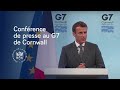 Conférence de presse au G7 de Cornwall