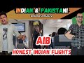 Indian  pakistani reacting to aib honest indian flights desi boyz reactz 006